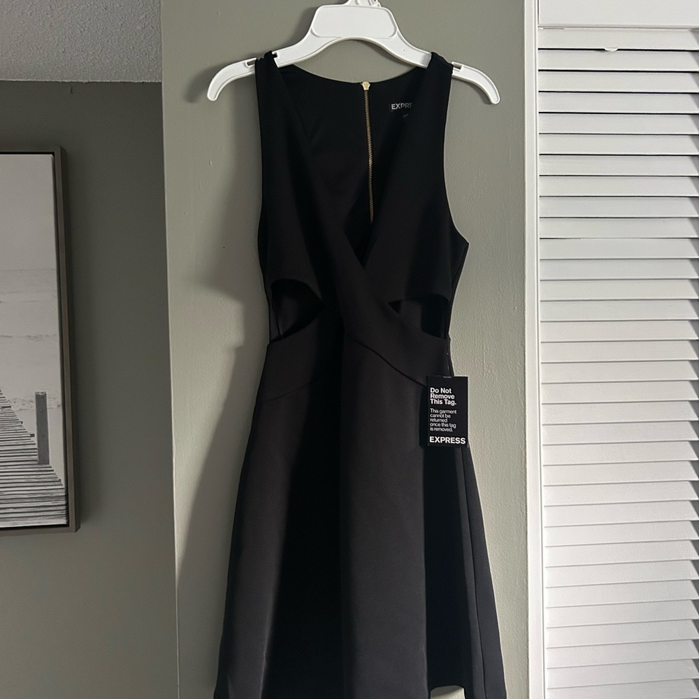 Express Black Cutout Dress